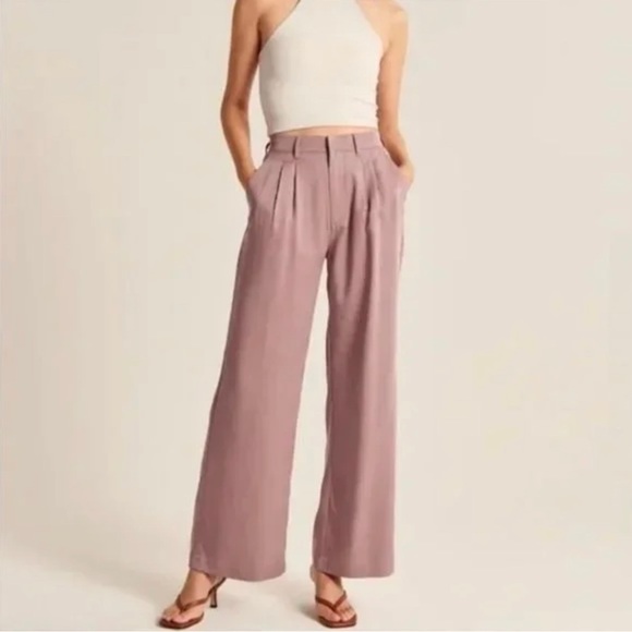 Abercrombie & Fitch Pants - Abercrombie Tailored Wide Leg Pants - short